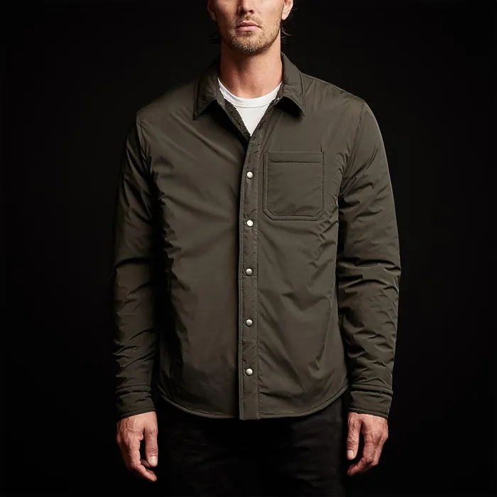 MEN James Perse ASPEN COLLECTION Plaid Lined Performance Jacket Oliveolive