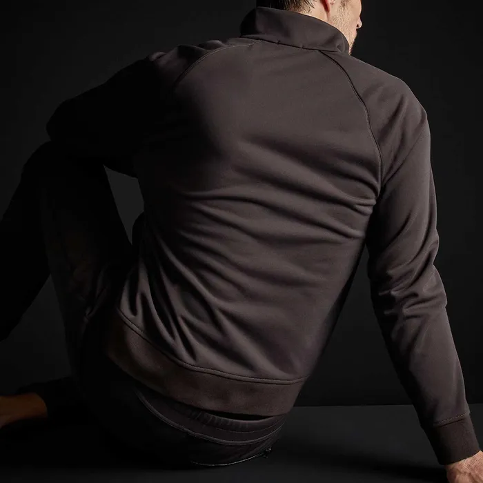 MEN James Perse JACKETSOUTERWEAR Piped Track Jacket Chocolate