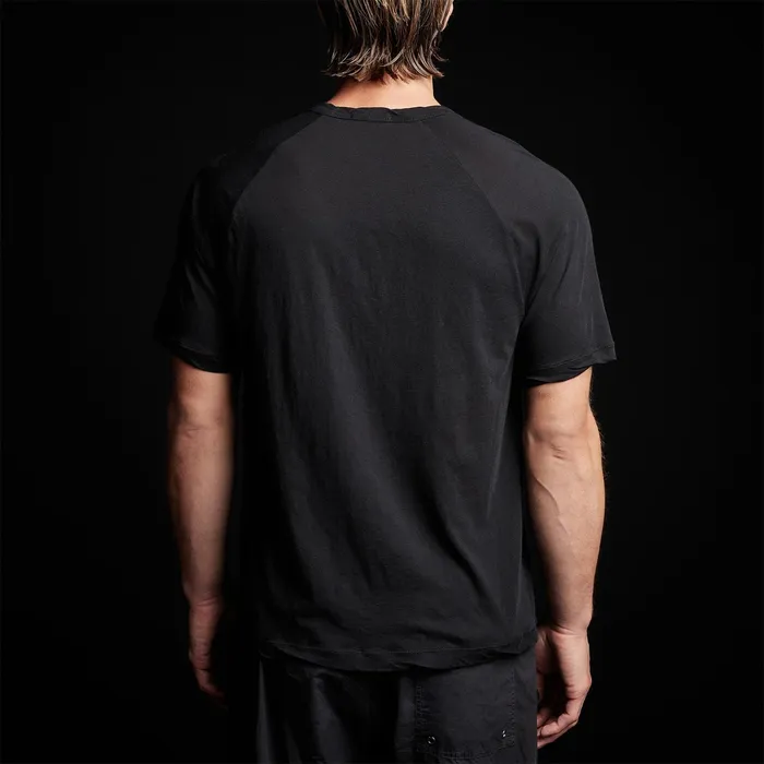 MEN James Perse LOS ANGELES COLLECTION Linen Palm Tee Black