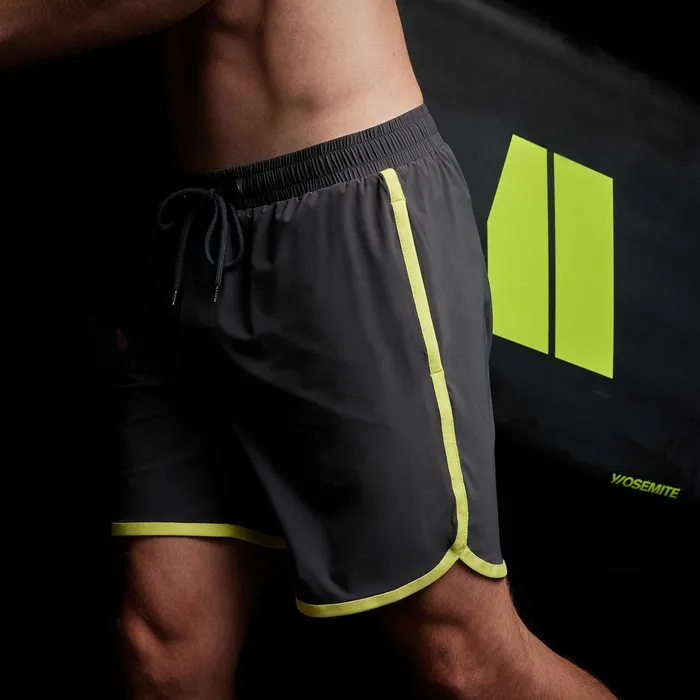 MEN James Perse SHORTS YOSEMITE Curved Hem Board Short Carbonneon