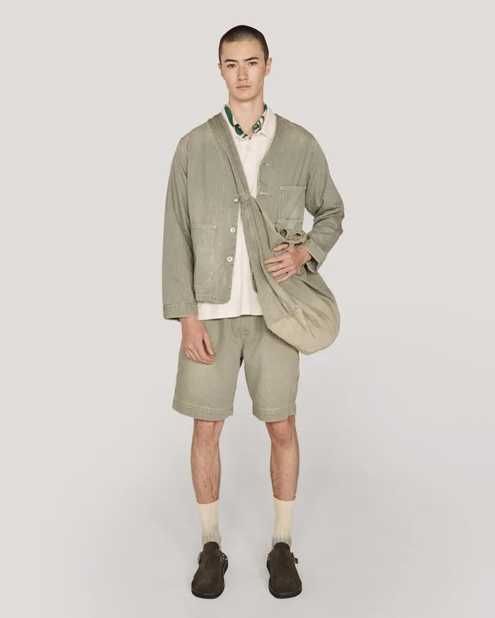 Men Jay Short Blue Multi YMC Trousers and Shorts
