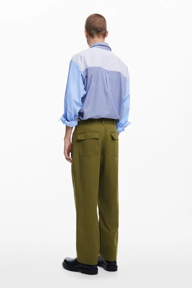 Men Jeans And Trousers Desigual Pleated Long Trousers