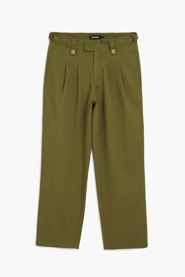 Men Jeans And Trousers Desigual Pleated Long Trousers