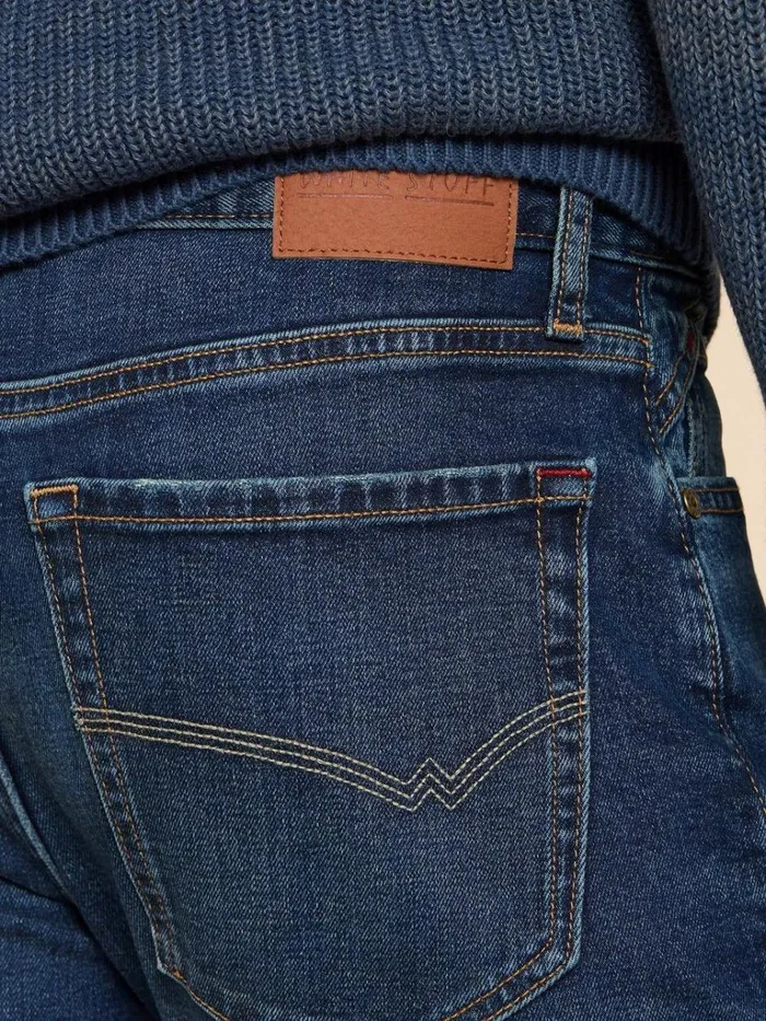 Men JEANS White Stuff Eastwood Straight Jean Zip Fly Mid Denim