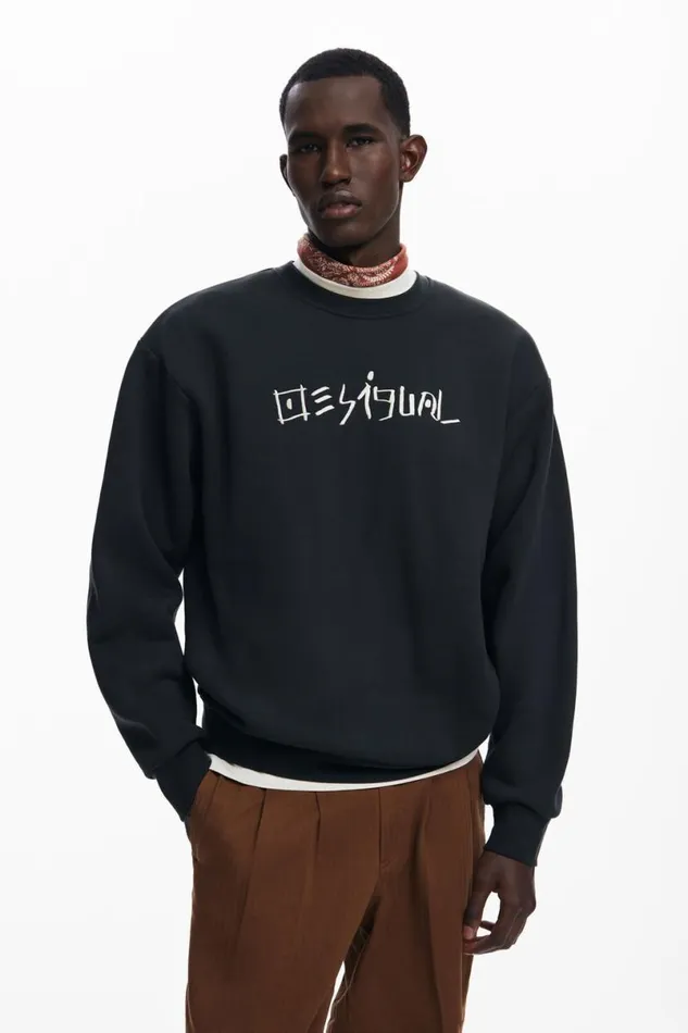 Men Jumpers And Sweatshirts Desigual Sweatshirt Japan Magazine Knit