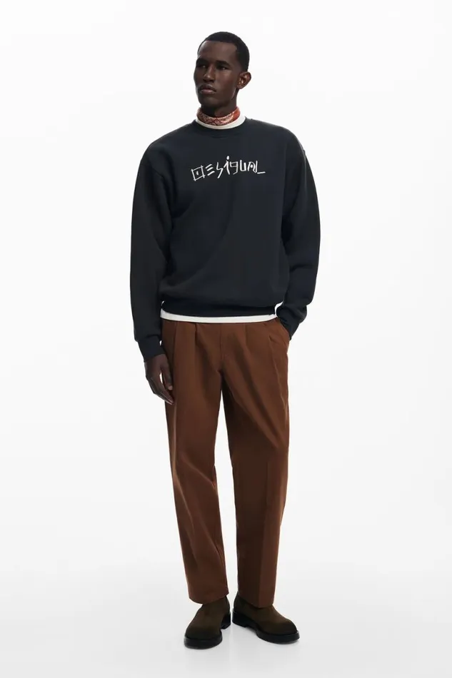 Men Jumpers And Sweatshirts Desigual Sweatshirt Japan Magazine Knit