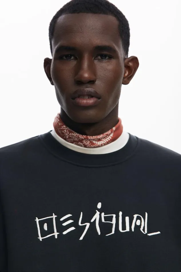 Men Jumpers And Sweatshirts Desigual Sweatshirt Japan Magazine Knit