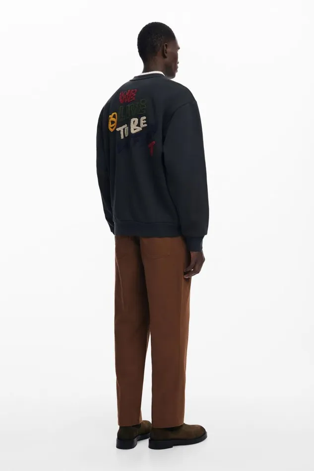 Men Jumpers And Sweatshirts Desigual Sweatshirt Japan Magazine Knit