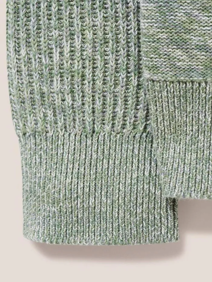 Men KNITWEAR White Stuff Lakewood Crew Dusty Green Men KNITWEAR White Stuff Lakewood Crew Dusty Green