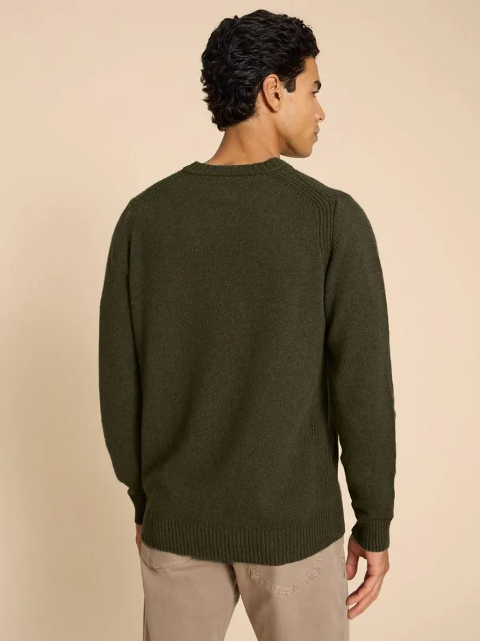 Men KNITWEAR White Stuff Lambswool V Neck Dark Green Men KNITWEAR White Stuff Lambswool V Neck Dark Green