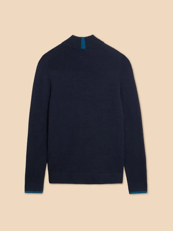 Men KNITWEAR White Stuff Newport Merino Jumper Dark Navy Men KNITWEAR White Stuff Newport Merino Jumper Dark Navy