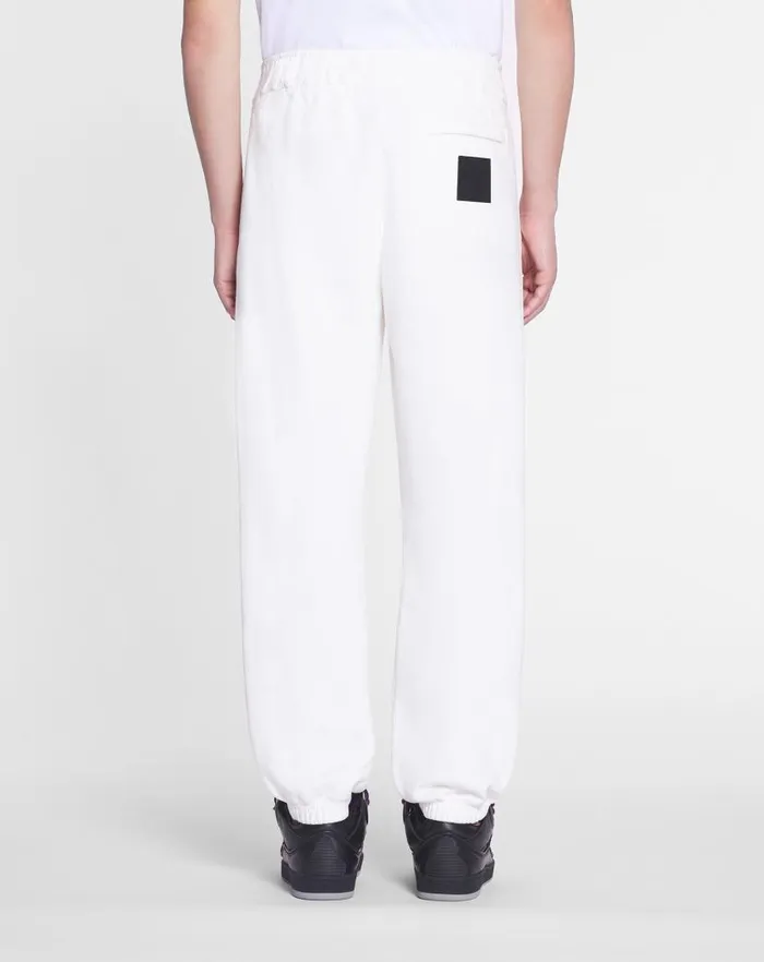 Men Lanvin Coats and Jackets Lanvin X Future Unisex Logo Jogging Pants White Mustang