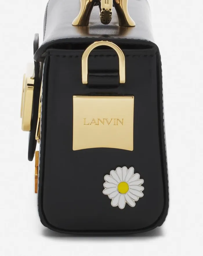 Men Lanvin Crossbody Bags Lanvin X Future Pencil Cat Nano Leather Bag With Pins Blackmulticolour