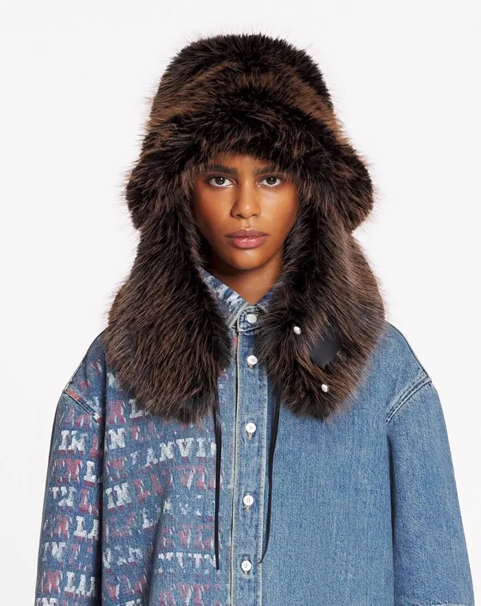 Men Lanvin Hats Lanvin X Future Faux Fur Fisherman Hat Dark Brown Men Lanvin Hats Lanvin X Future Faux Fur Fisherman Hat Dark Brown