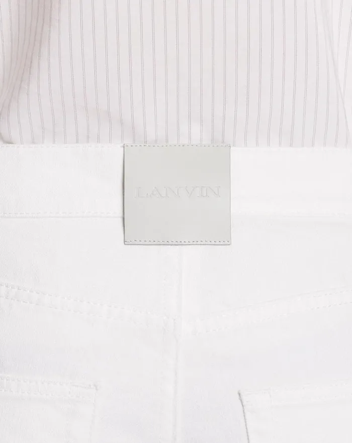 Men Lanvin Pants and Shorts Straightleg Denim Pants Optic White