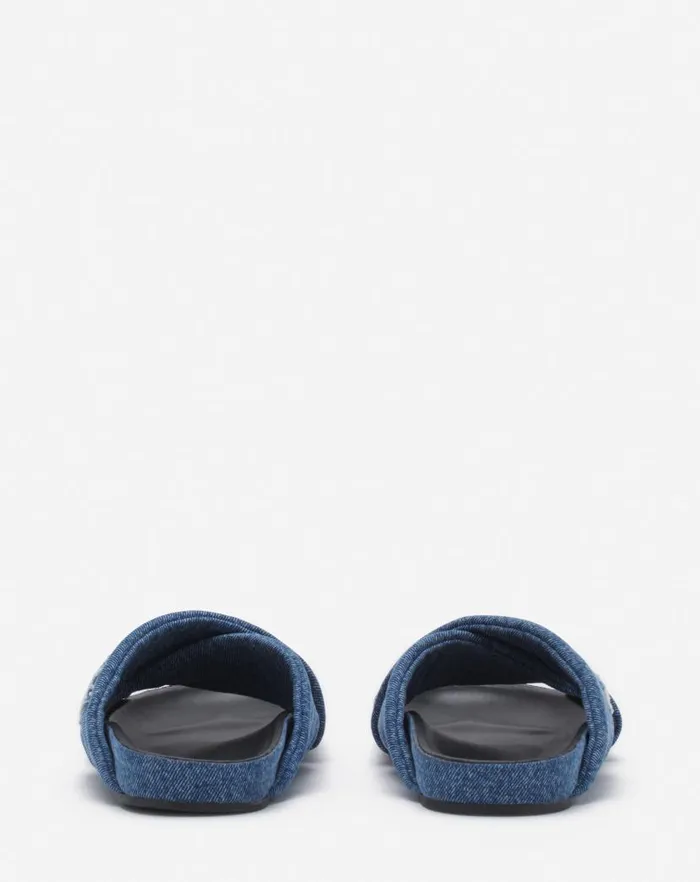 Men Lanvin Sandals Lanvin Tinkle Sandals In Denim Denim Blue