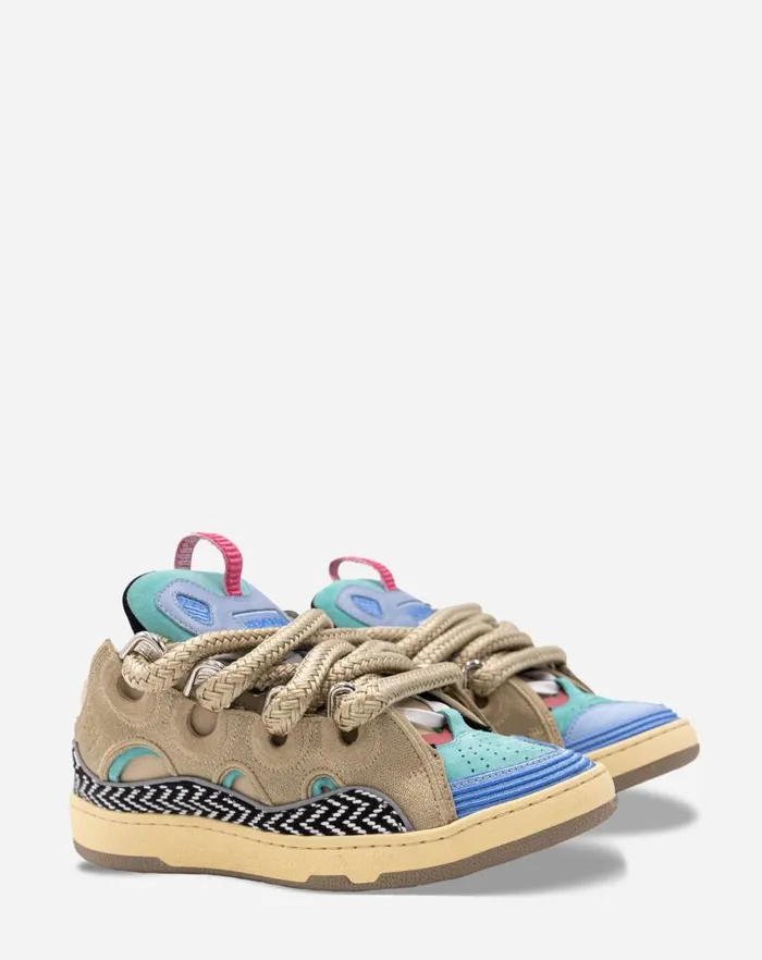 Men Lanvin Sneakers Curb Sneakers By Surgeon For Men Light Blue