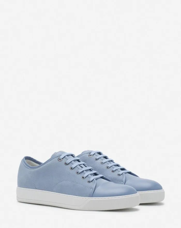 Men Lanvin Sneakers Dbb1 Leather And Suede Sneakers Cornflower Men Lanvin Sneakers Dbb1 Leather And Suede Sneakers Cornflower