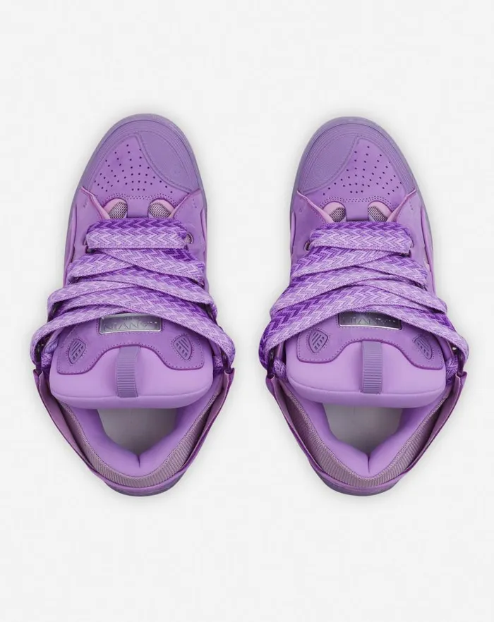 Men Lanvin Sneakers Leather Curb Sneakers Lilac Men Lanvin Sneakers Leather Curb Sneakers Lilac