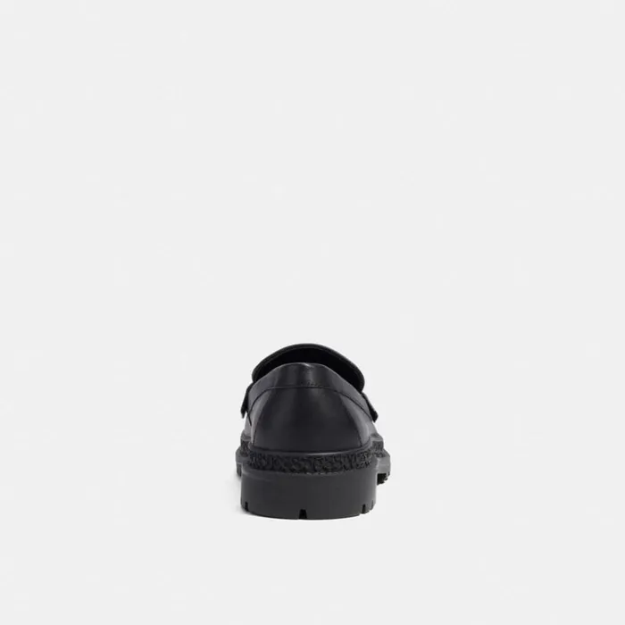 Men Loafer With Signature Jacquard And Signature Coin Black Coach Loafers and Drivers Men Loafer With Signature Jacquard And Signature Coin Black Coach Loafers and Drivers