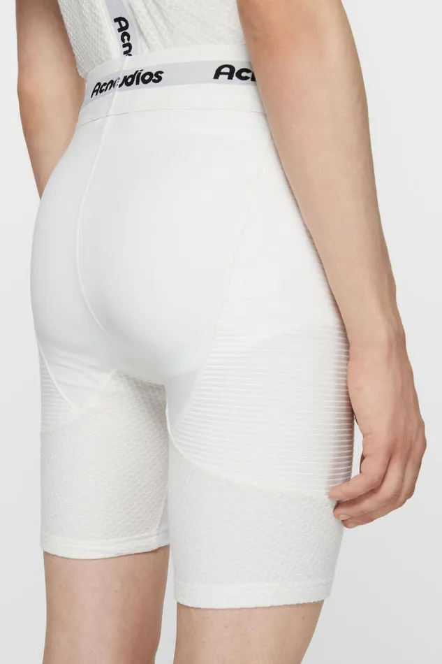 Men Logo Boxer Shorts Optic White Acne Studios Shorts