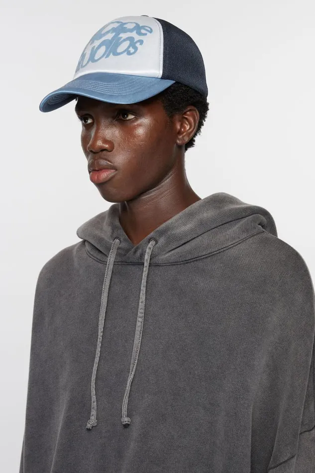 Men Logo Cap Multi Blue Acne Studios Hats