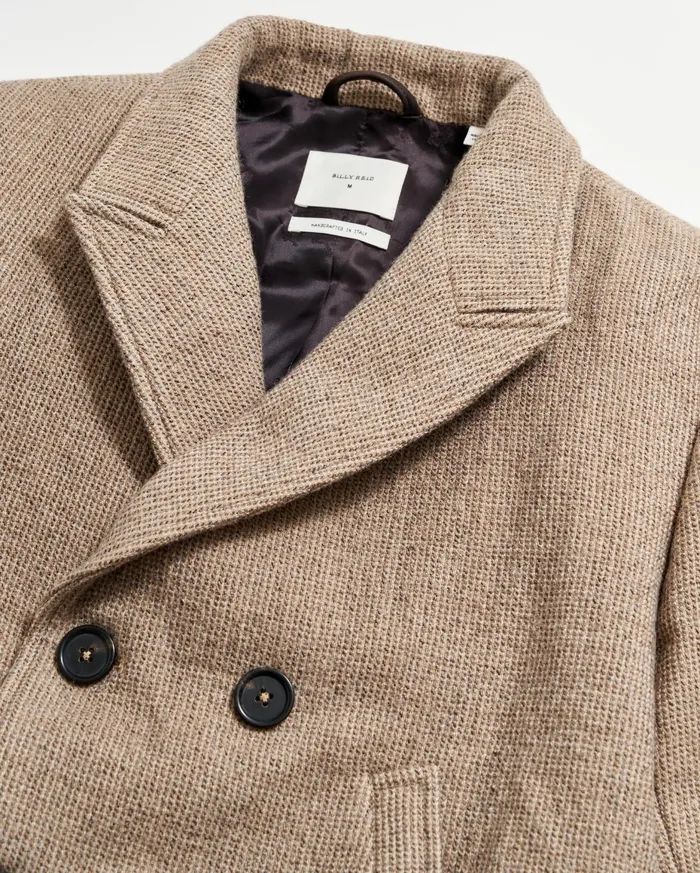 Men Luxury Bond Peacoat Charcoaltan Billy Reid Jackets and Outerwear