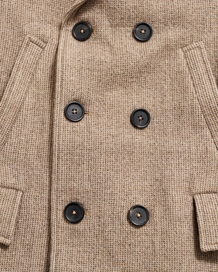 Men Luxury Bond Peacoat Charcoaltan Billy Reid Jackets and Outerwear