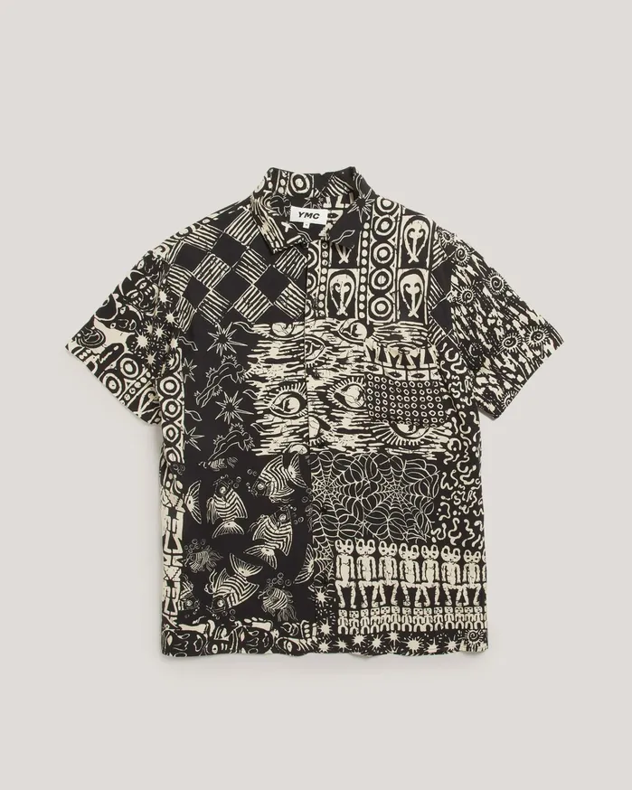 Men Malick Shirt Black Multi YMC Shirts