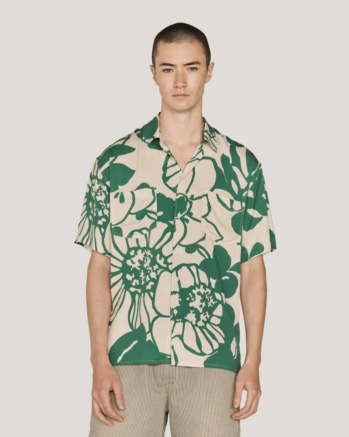 Men Mitchum Shirt Green Multi YMC Shirts