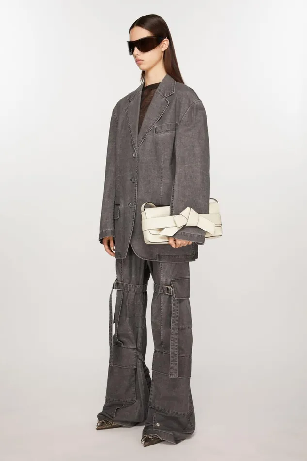 Men Musubi Shoulder Bag Whiteblack Acne Studios Bags