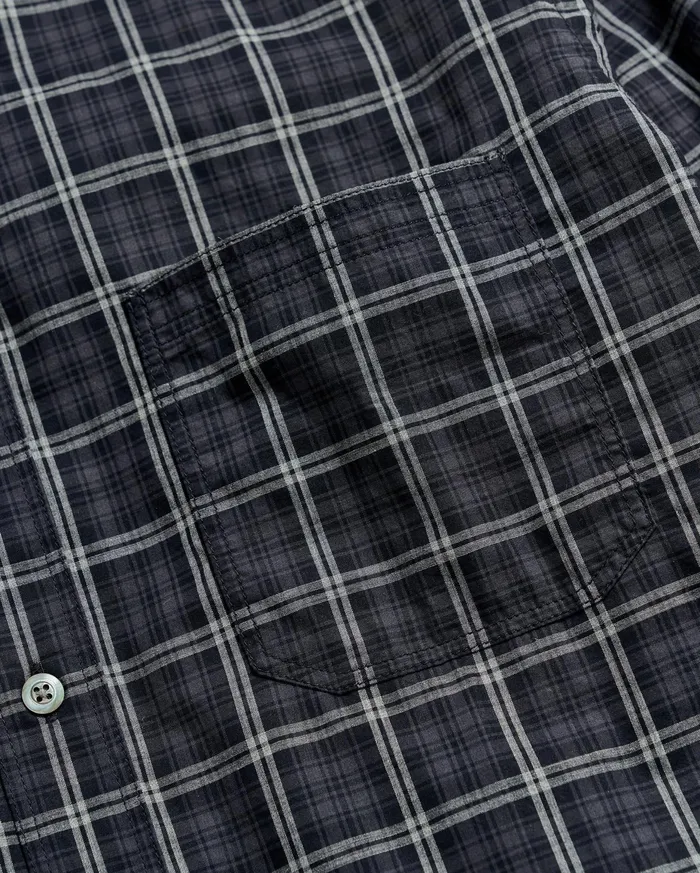 Men Plaid Tuscumbia Shirt Bd Blackgrey Billy Reid Shirting