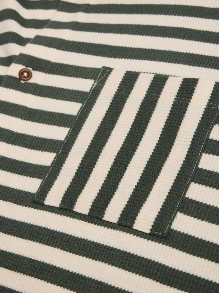 Men POLO SHIRTS White Stuff Striped Jersey Shirt Green Multi Men POLO SHIRTS White Stuff Striped Jersey Shirt Green Multi