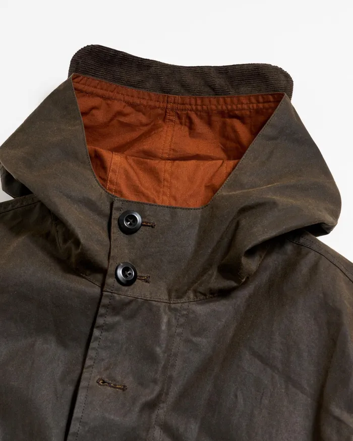Men Rain Parka Olive Billy Reid Jackets and Outerwear