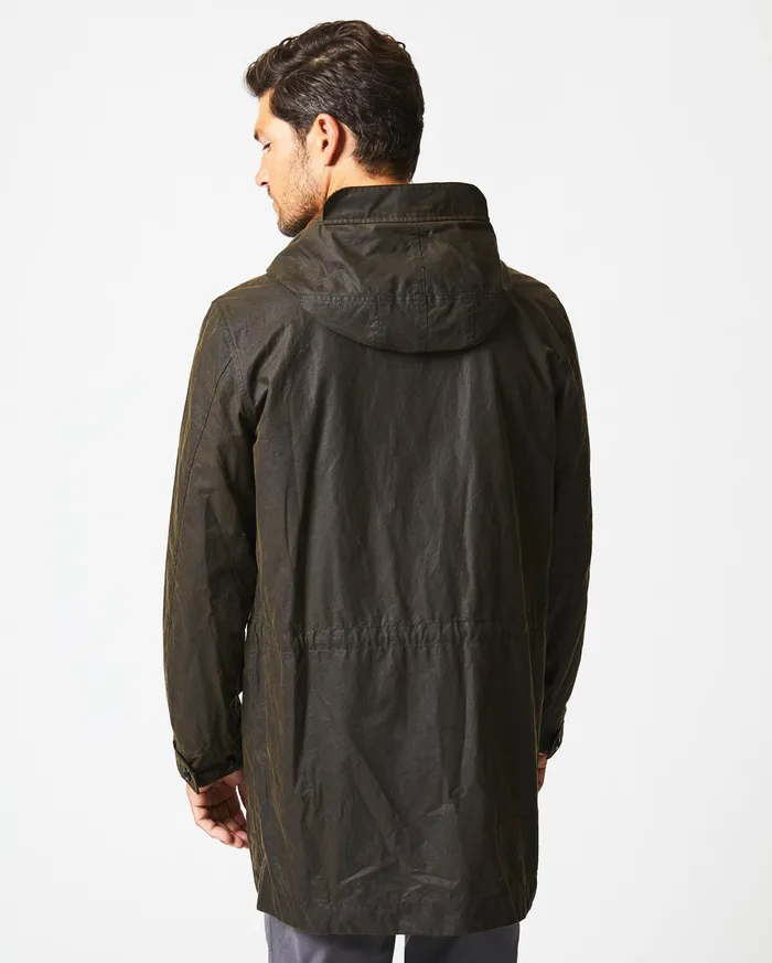Men Rain Parka Olive Billy Reid Jackets and Outerwear