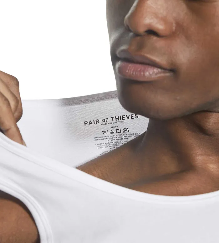 Men Ready For Everything Supersoft Tank Undershirt White Shirt 2 Pack Pair Of Thieves Tanks