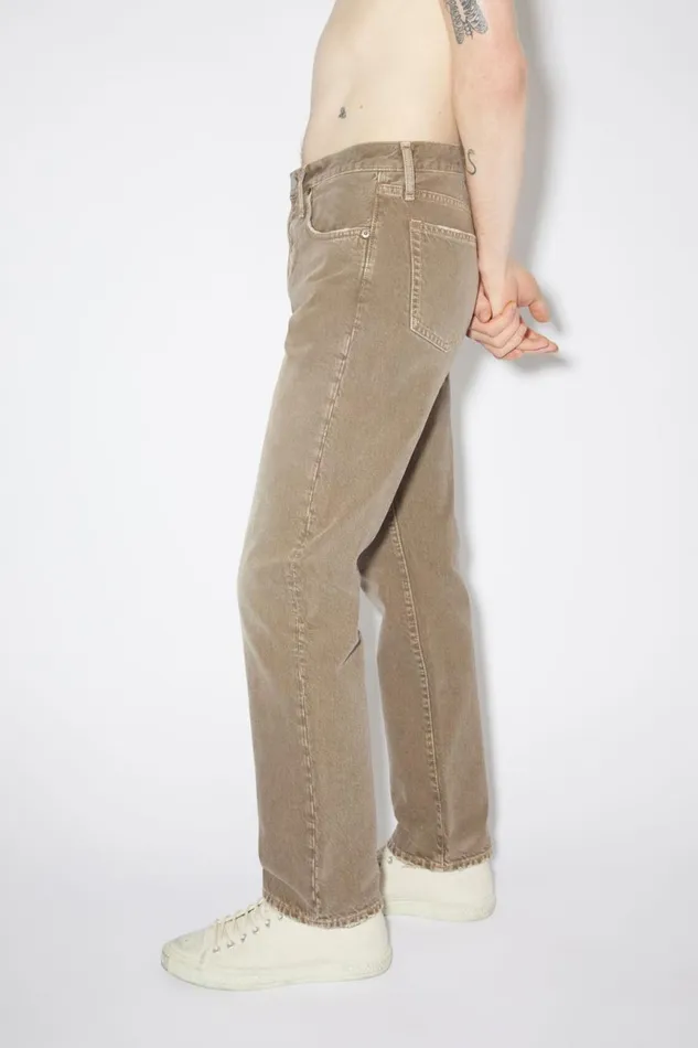 Men Regular Fit Jeans 1996 Beige Acne Studios Jeans