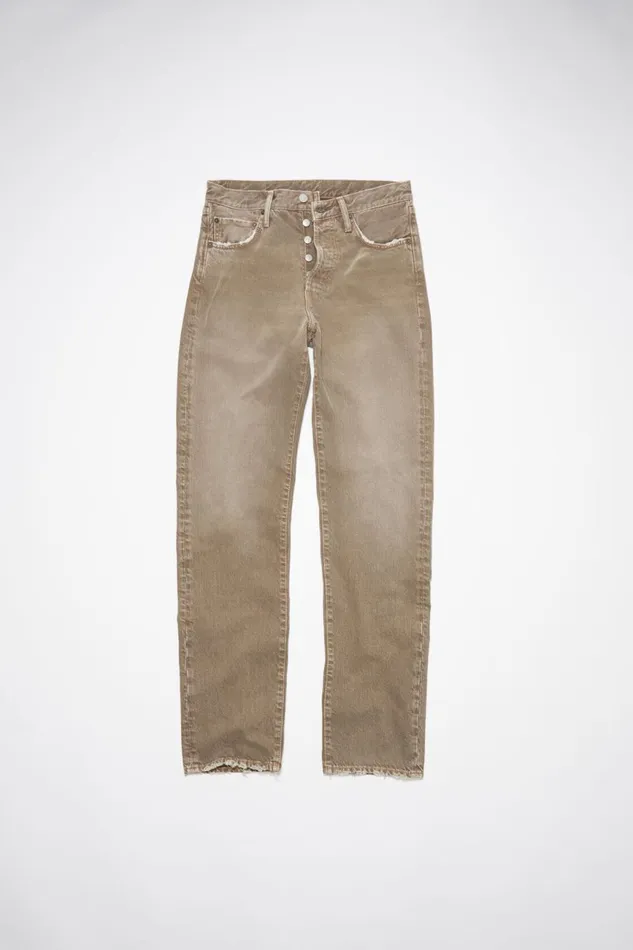 Men Regular Fit Jeans 1996 Beige Acne Studios Jeans