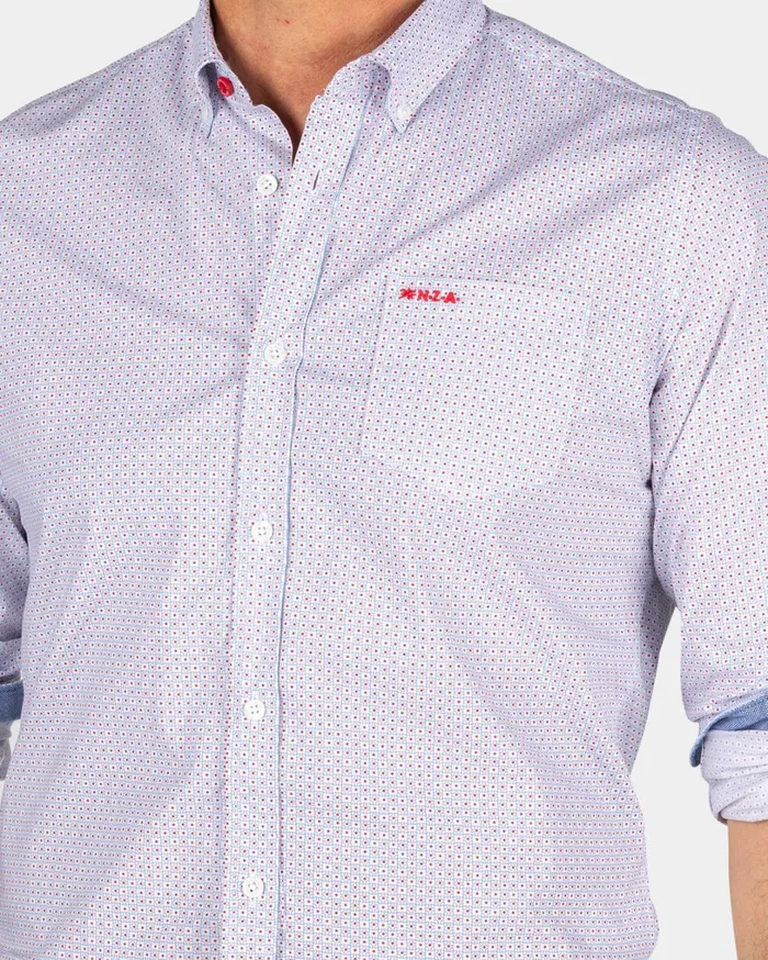 Men Shirts NZA New Zealand Auckland Light Gray Cotton Shirt 8211 Ecru Men Shirts NZA New Zealand Auckland Light Gray Cotton Shirt 8211 Ecru