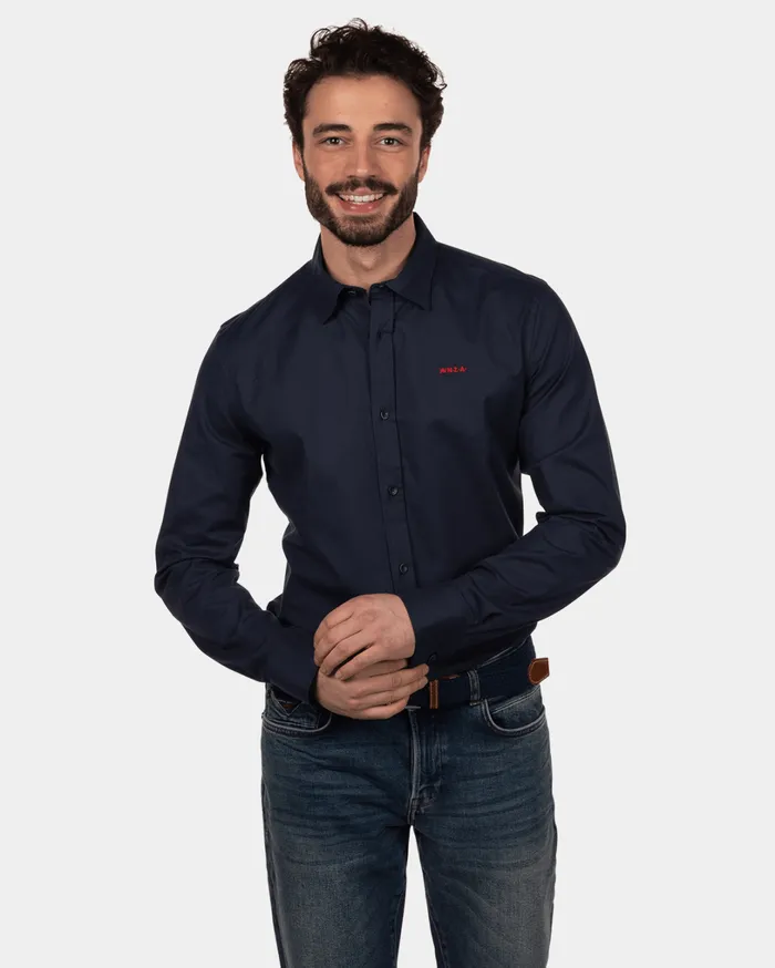 Men Shirts NZA New Zealand Auckland Wouters Pond Blue
