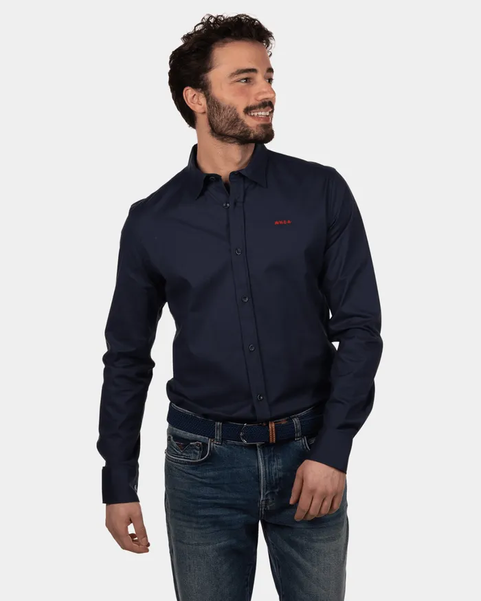 Men Shirts NZA New Zealand Auckland Wouters Pond Blue Men Shirts NZA New Zealand Auckland Wouters Pond Blue