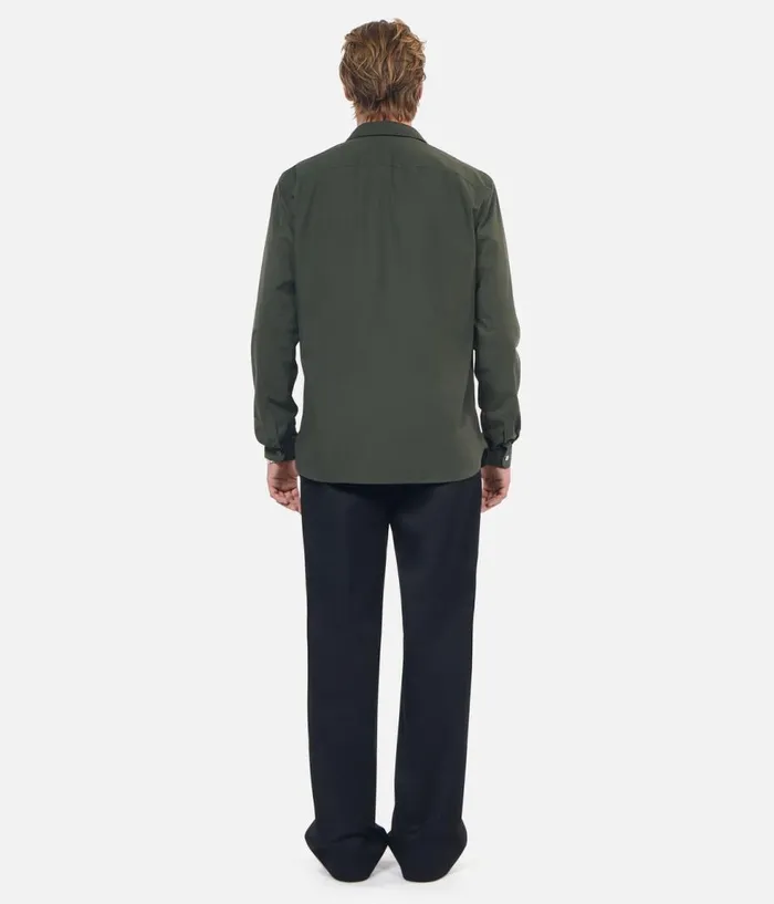 Men Shirts THE KOOPLES Khaki Poplin Shirt Men Shirts THE KOOPLES Khaki Poplin Shirt