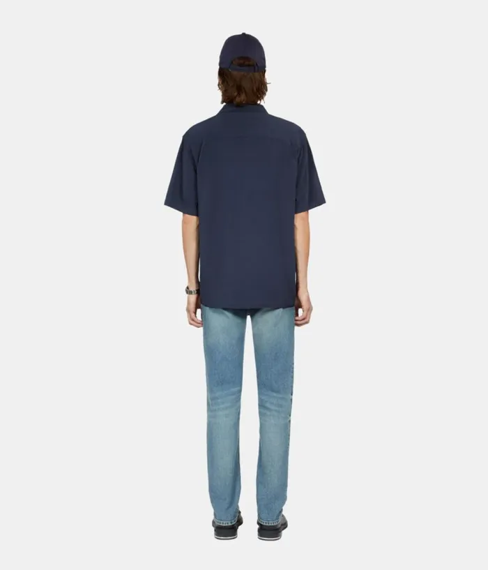 Men Shirts THE KOOPLES Navy Blue Shortsleeved Shirt