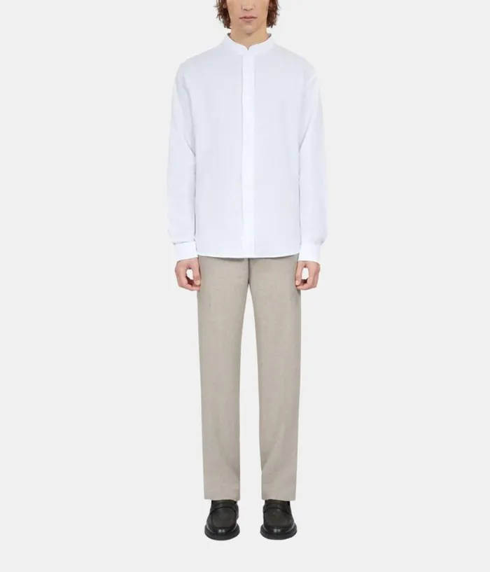 Men Shirts THE KOOPLES White Cotton And Linen Shirt