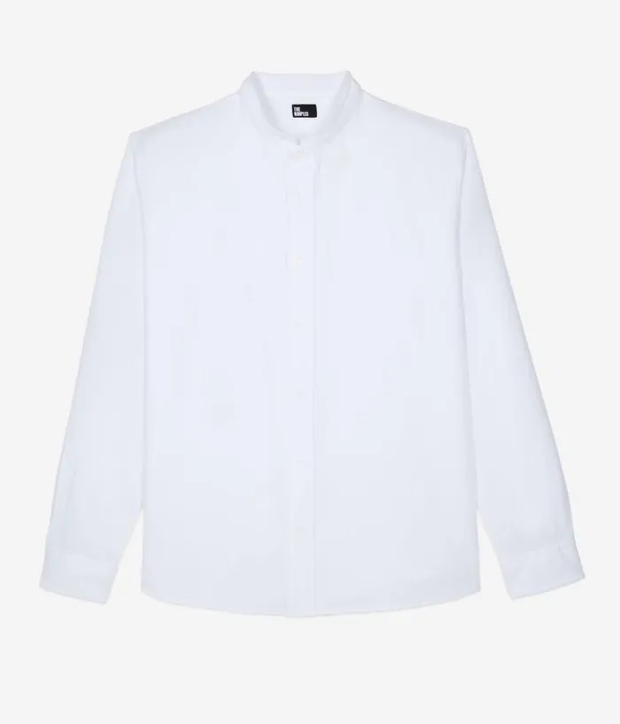 Men Shirts THE KOOPLES White Cotton And Linen Shirt Men Shirts THE KOOPLES White Cotton And Linen Shirt