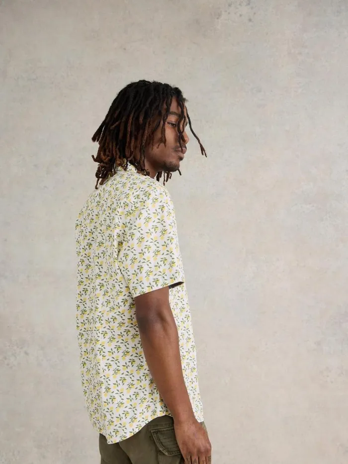 Men SHIRTS White Stuff Lemon Printed Shirt White Print Men SHIRTS White Stuff Lemon Printed Shirt White Print