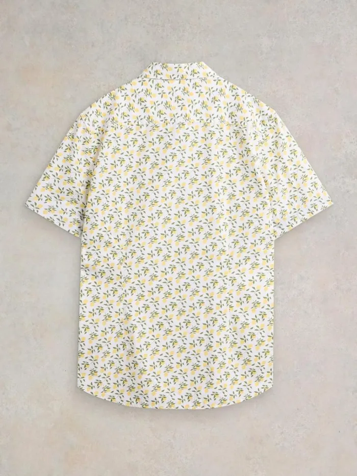 Men SHIRTS White Stuff Lemon Printed Shirt White Print Men SHIRTS White Stuff Lemon Printed Shirt White Print