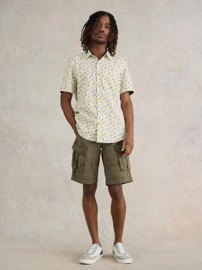 Men SHIRTS White Stuff Lemon Printed Shirt White Print Men SHIRTS White Stuff Lemon Printed Shirt White Print