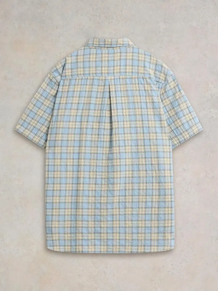 Men SHIRTS White Stuff Madras Check SS Shirt Blue Multi Men SHIRTS White Stuff Madras Check SS Shirt Blue Multi