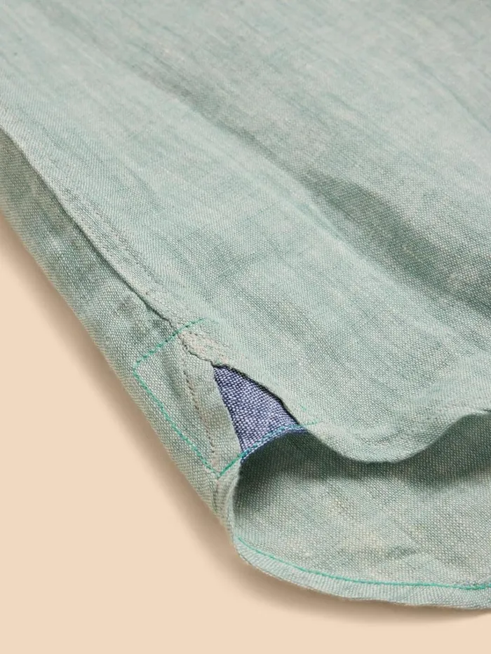 Men SHIRTS White Stuff Pembroke SS Linen Shirt Mint Green Men SHIRTS White Stuff Pembroke SS Linen Shirt Mint Green